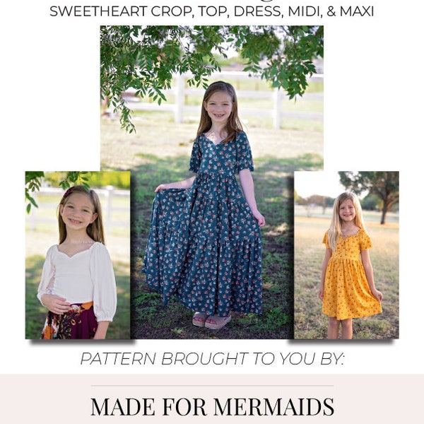 Youth Morgan Sweetheart Crop, Top, Dress, Midi, & Maxi