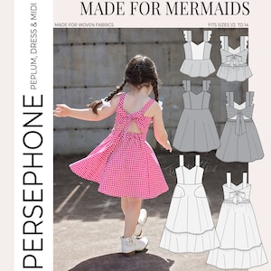 Youth Persephone Peplum, Vintage, Dress & Midi PDF Sewing Pattern