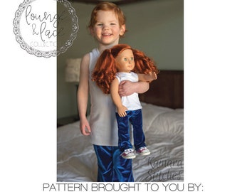 DOLLY Bree Crop, Tank & Racerback 14" 15" 18" PDF Sewing Pattern