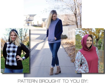 Women’s Hudson Hoodie PDF Sewing Pattern