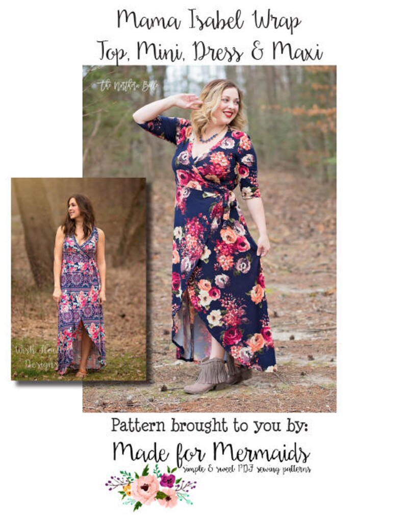 mini wrap dress sewing pattern