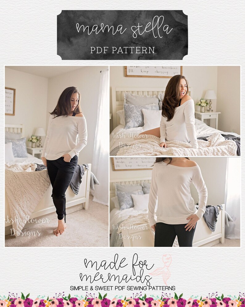 Lounge & Lace Collection: Womens Stella Sweater Top and Tunic PDF Sewing Pattern image 9