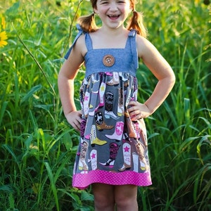 Alyssa Top, Tunic, Dress & Maxi PDF Pattern instant download size 1/2-14years image 2