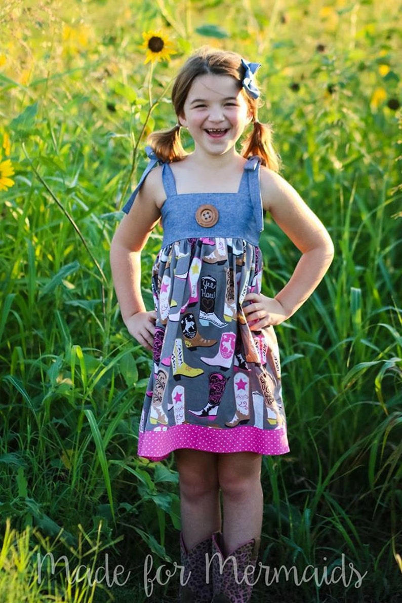 Alyssa Top, Tunic, Dress & Maxi PDF Pattern instant download size 1/2-14years image 2