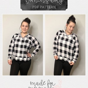 Lounge & Lace Collection Adult Rory Raglan PDF Sewing Pattern image 5