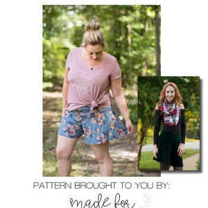 Women's Cora Culottes PDF Sewing Pattern