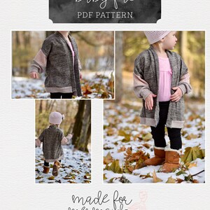 Baby Fae Cardigan & Duster PDF Sewing Pattern Newborn- 24 Months - Etsy