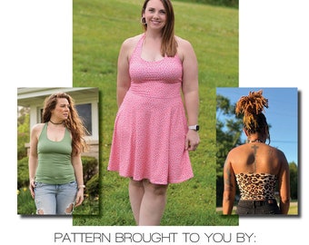 Heidi Halter Crop, Top, Mini, & Dress PDF Sewing Pattern