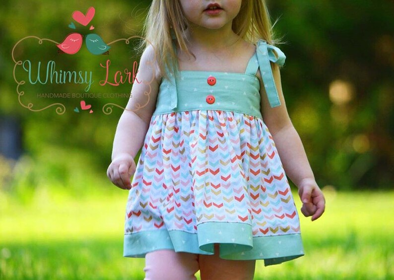 Alyssa Top, Tunic, Dress & Maxi PDF Pattern instant download size 1/2-14years image 3