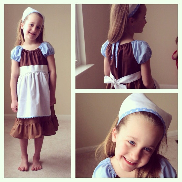 Cleaning Cinderella Apron Dress everyday princess PDF Pattern instant download 6mnth-8years