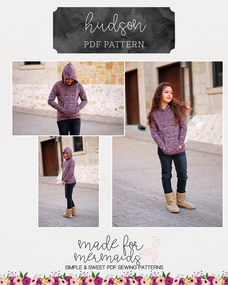 Hudson Hoodie PDF Sewing Pattern Sizes 1/2-14 image 6