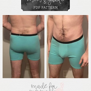 Lounge & Lace Collection-Adult Gable Boxer Brief PDF Sewing Pattern image 10