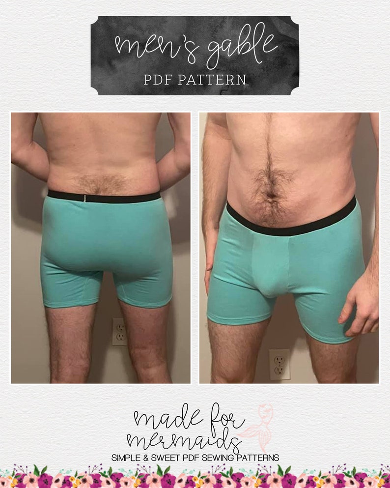 Lounge & Lace Collection-Adult Gable Boxer Brief PDF Sewing Pattern image 10