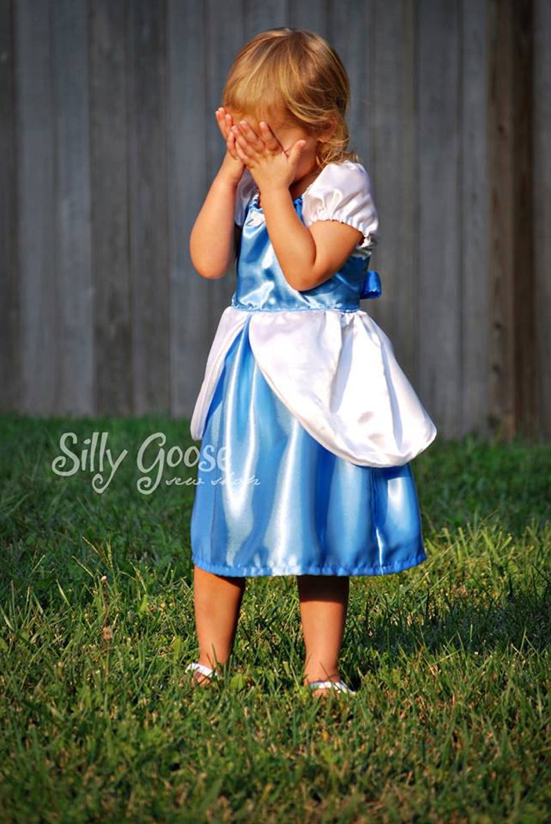 Cinderella Ball Gown Dress everyday princess PDF Pattern instant download 6mnth-8years image 4