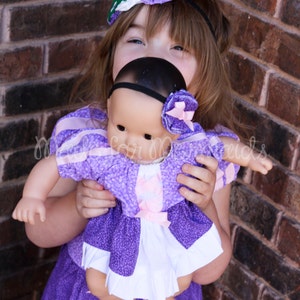 Rapunzel DOLLY Dress 15&quot; or 18&quot; doll PDF Pattern instant download