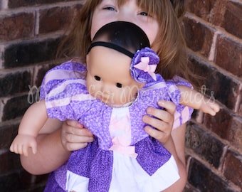 Rapunzel DOLLY Dress 15" or 18" doll PDF Schnittmuster-sofort-Download