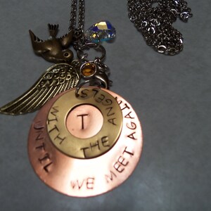 Memorial Stamped Charm/Necklace Jewelry image 3