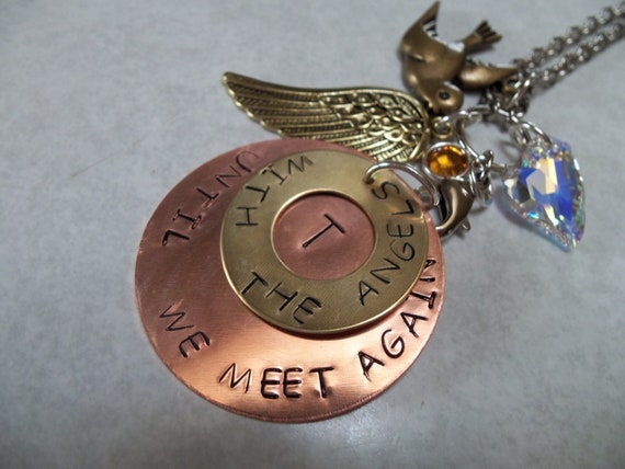 Memorial Stamped Charm/Necklace Jewelry