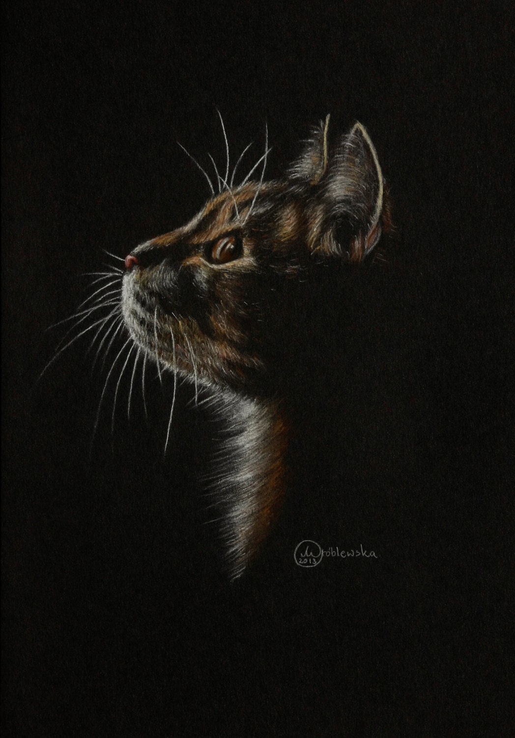 Portrait De Chat Dessin Au Pastel Sec Doux Etsy Portrait De Chat Dessin Au Pastel Sec Doux Etsy