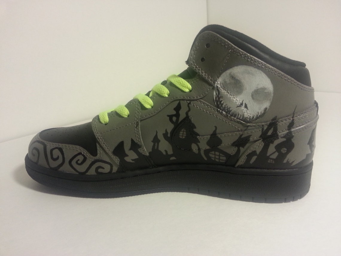 Nightmare Before Christmas Custom Painted Shoes Etsy