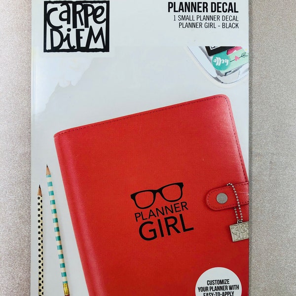 Carpe Diem Planner Girl Vinyl Decal