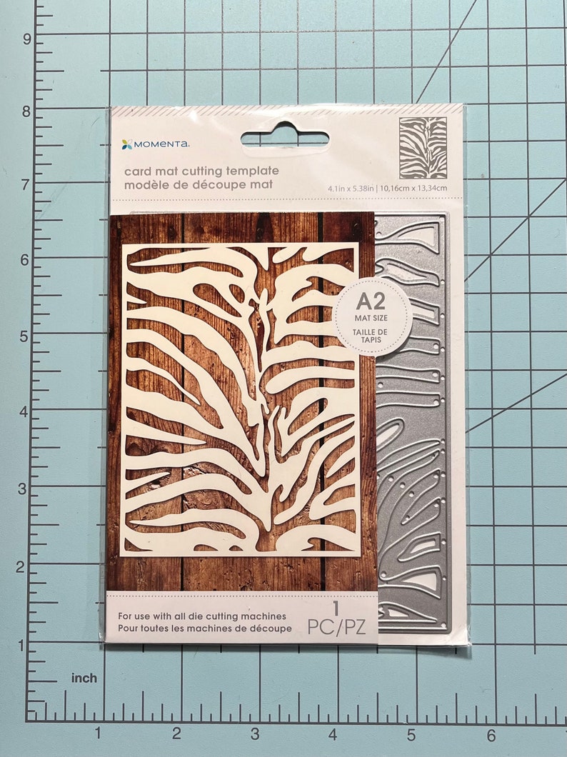 Momenta Zebra Print Card Mat Cutting Template - Etsy