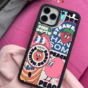 Aesthetic Fruit Graphic Rubber iPhone Case