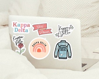Kappa Delta Aufkleber, Schwesternschaft Rekrutierung, Schwesternschaft Aufkleber, Geschenke für Ansturm, Bid Day Geschenke, Bid Day, Schwesternschaft Geschenke, Go greek, griechischer Aufkleber