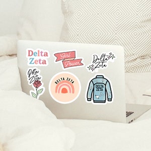 calcomanías delta zeta, reclutamiento de hermandades, calcomanías de hermandades, obsequios para rush, obsequios para el día de la oferta, día de la oferta, obsequios para hermandades, go greek, calcomanías griegas