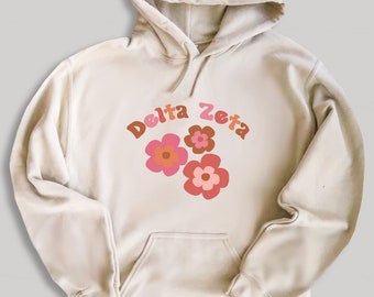Delta Zeta, sorority hoodie, rush gifts, sorority clothing, bid day gift, sorority recruitment, sorority gifts, sorority, gifts, greek life