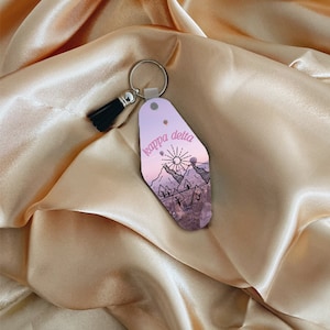 Kappa Delta keychain, sorority keychain, recruitment, big little, tassel keychain, motel key, custom keychain, bid day, Kappa Delta gift