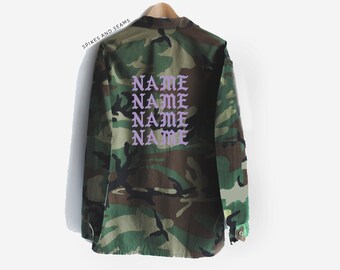 custom army fatigue jacket