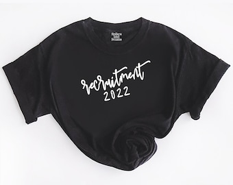 sorority recruitment shirts, shirts for rush, bid day, big little reveal, sorority gift, bid day shirts, custom sorority shirt, greek shirts