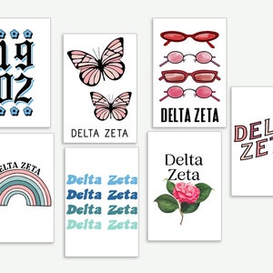 Delta Zeta Art Print, Sorority Art, Collage Kit, Photo Kit, Photo ...
