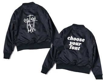 Custom Bomber Jacket, Custom bomber, Bomber Jacket, Bomber, Personalized Jacket, Custom Gift, Jacket, Monogram gift, custom jacket, coat