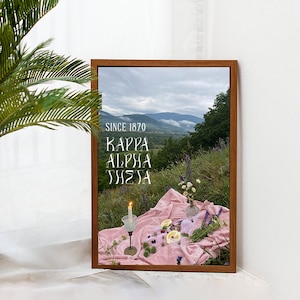 Kappa Alpha Theta art print, Theta print, Theta poster, sorority art, recruitment, greek rush, big little, bid day, sorority gift, art print