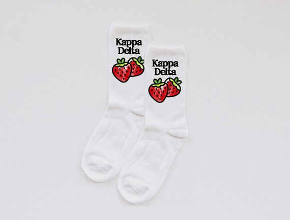 Personalized Kappa Delta Sorority Knee High Socks Sorority Gift Ideas for Kappa Delta Kappa Delta Socks