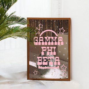 Gamma Phi Beta art prints, collage kit, GPhi, sorority art, recruitment, gifts for rush, big little, bid day, sorority gift, Gamma Phi print