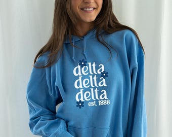 Delta Delta Delta, Tri Delta, sorority shirt, gifts for rush, rush gifts, sorority gifts, tri delta shirt, sorority, greek apparel, custom