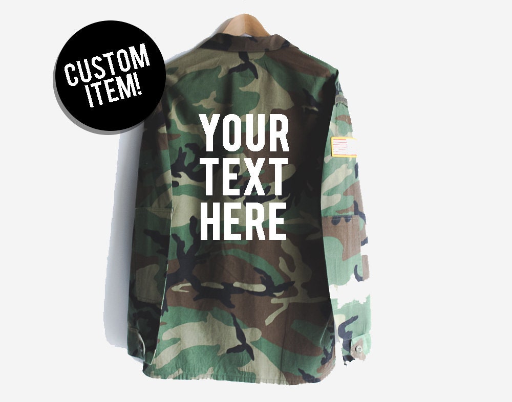 Custom jacket custom camo jacket custom clothing custom | Etsy