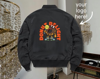 custom bomber Jacket, personalized jacket, women's jacket, custom design jacket, personalized gift, custom logo jacket