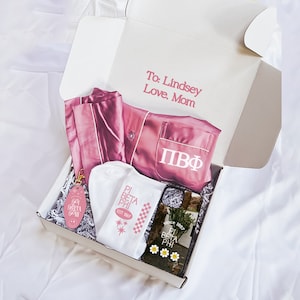 pi phi gift box, sorority gift box, pi beta phi pajamas, sorority, pi beta phi, pi phi gift, pi phi pajamas, sorority gift, sorority pjs