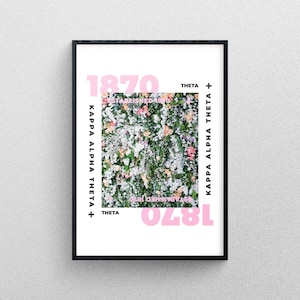 Kappa Alpha Theta art prints, collage kit, Kappa, sorority art, recruitment, gifts for rush, big little, bid day, sorority gift, art prints