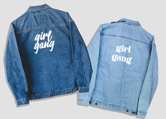 Girl Gang Denim Jacket Graphic Tee 