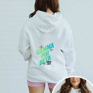 Gamma Phi Beta hoodie, GPhi, sorority hoodies, shirts for rush, bid day, greek apparel, rush shirts, sorority gifts, GPhi gift, Gamma Phi
