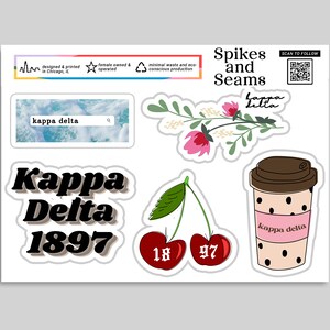 calcomanías de kappa delta, reclutamiento de hermandades, calcomanías de hermandades, obsequios para rush, obsequios para el día de la oferta, día de la oferta, obsequios para hermandades, go greek, calcomanía griega