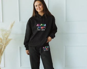 Kappa matching set, Kappa sweats, Kappa Kappa Gamma, KKG, sorority  sweatsuit, sorority sweatpants, sorority joggers, Kappa piece set