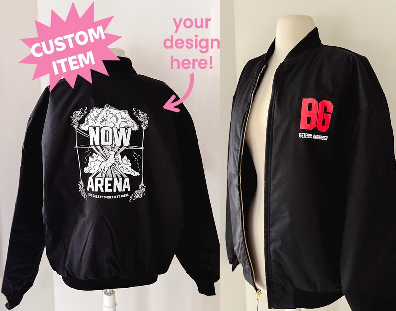 custom bomber Jacket, personalized jacket, women's jacket, custom design jacket, personalized gift, custom logo jacket image 3