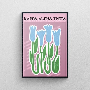 Kappa Alpha Theta art print, Theta merchandise, sorority art, recruitment, gifts for rush, big little, bid day, sorority gift, art prints