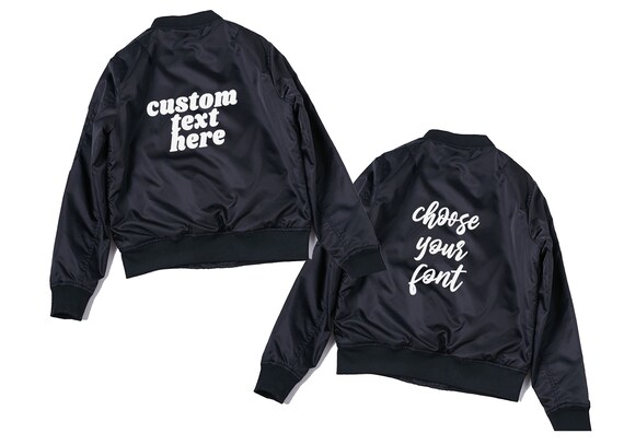 Customizable Personalized Bomber Jacket 